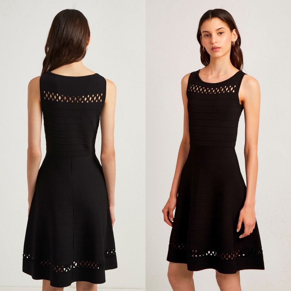 French Connection Cut Out Trim Kai Knit Dress 8
